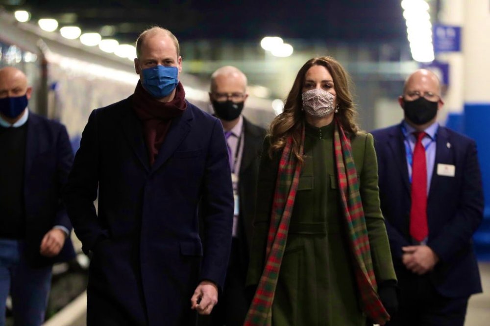 The Duke and Duchess of Cambridge board the Royal train at London Euston Station on December 06, 2020 in London, United Kingdom. ©Chris Jackson/Getty Images